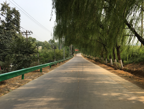 整治后的杨武路乔家底进村路段