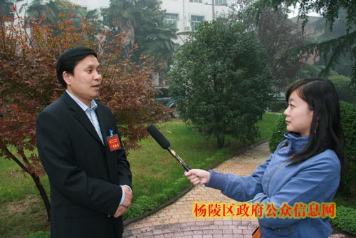 部分代表接受媒体采访