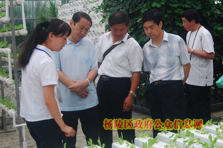 山东省淄博市沂源县党政代表团考察我区现代农业