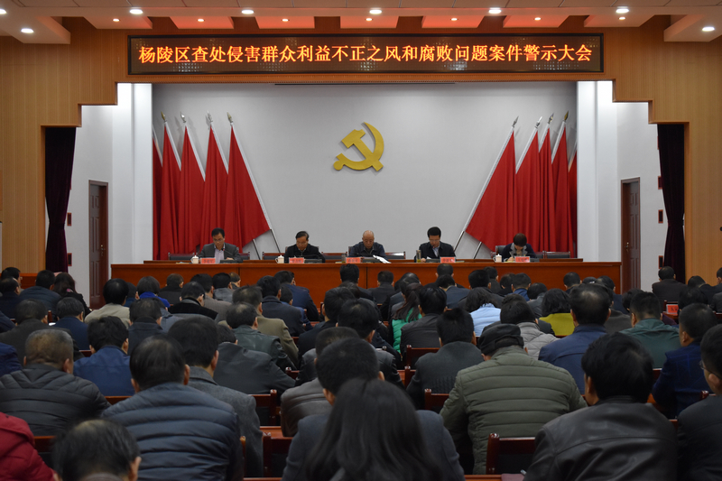 杨陵区召开查处侵害群众利益的不正之风和腐败问题案件警示教育大会