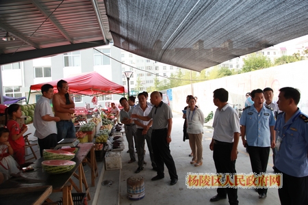 杨陵区领导再次深入专业市场检查指导工作