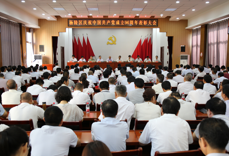 杨陵区庆祝中国共产党成立96周年表彰大会隆重召开