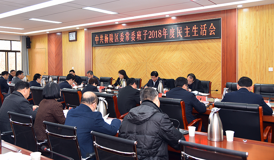 李婧在指导杨陵区委常委班子2018年度民主生活会时强调 旗帜鲜明讲政治 聚焦落实国务院《批复》 助力打造示范区升级版