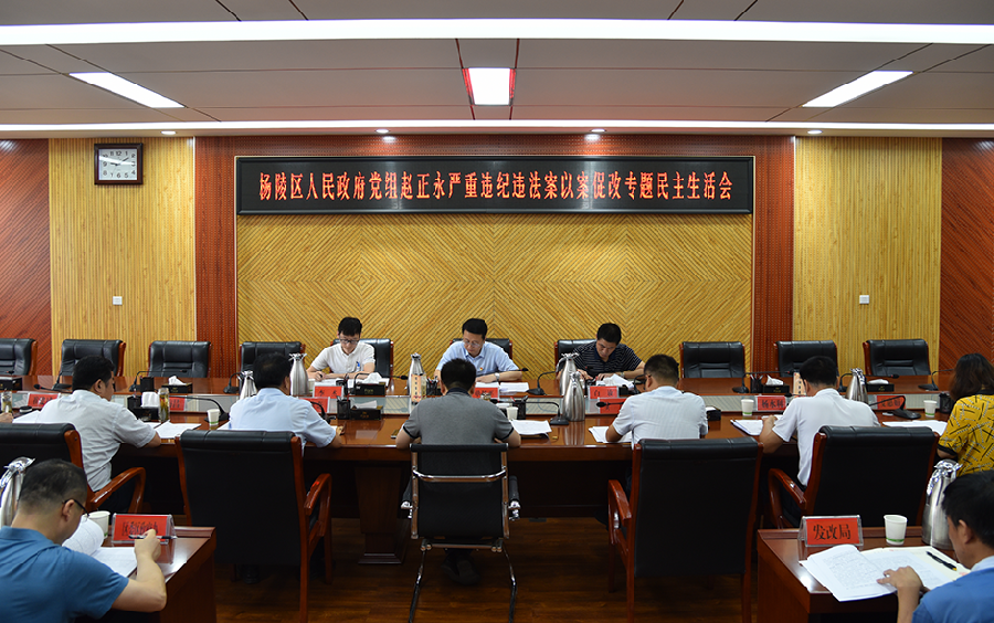 杨陵区政府党组召开赵正永严重违纪违法案以案促改专题民主生活会