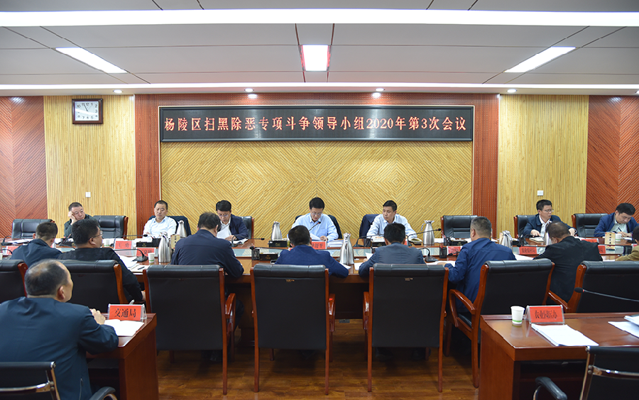 杨陵区召开扫黑除恶专项斗争领导小组第3次会议