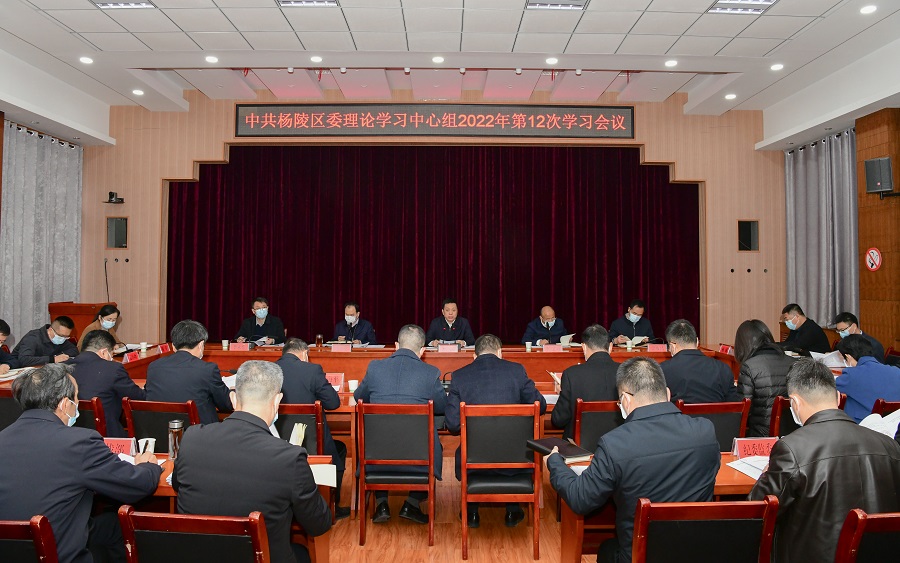 杨陵区委召开理论学习中心组第12次集中学习会议