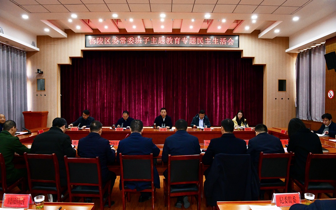 杨陵区委常委班子召开主题教育专题民主生活会