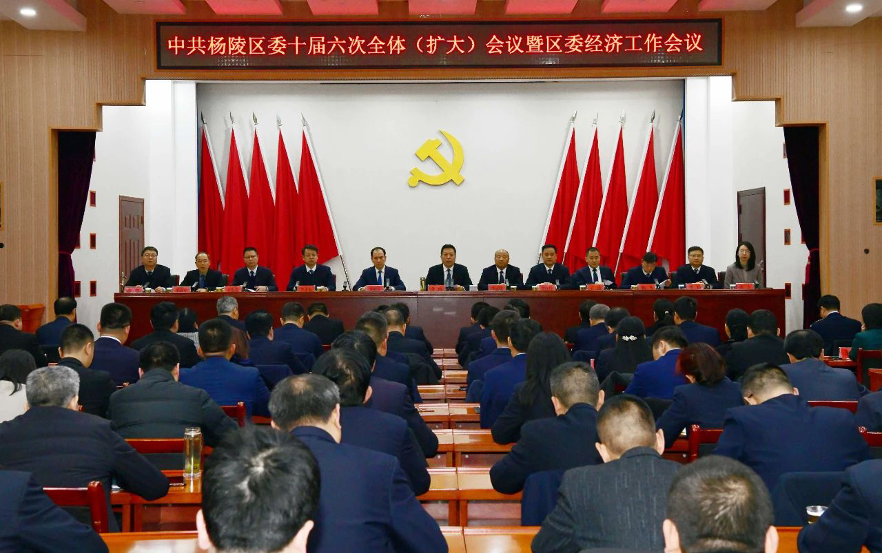 中共杨陵区委十届六次全体（扩大）会议暨区委经济工作会议举行