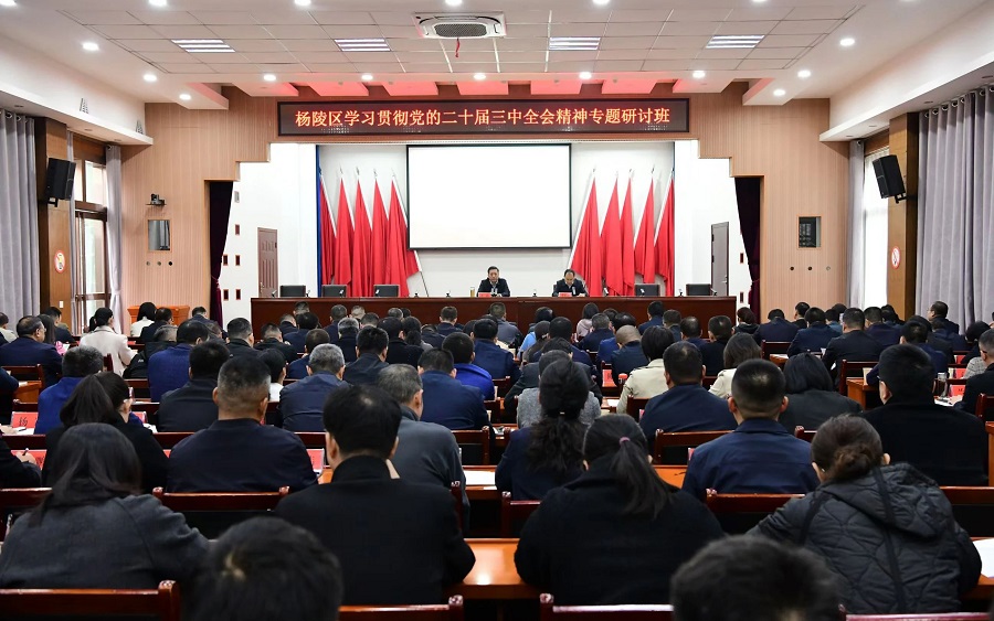 杨陵区学习贯彻党的二十届三中全会精神专题研讨班开班