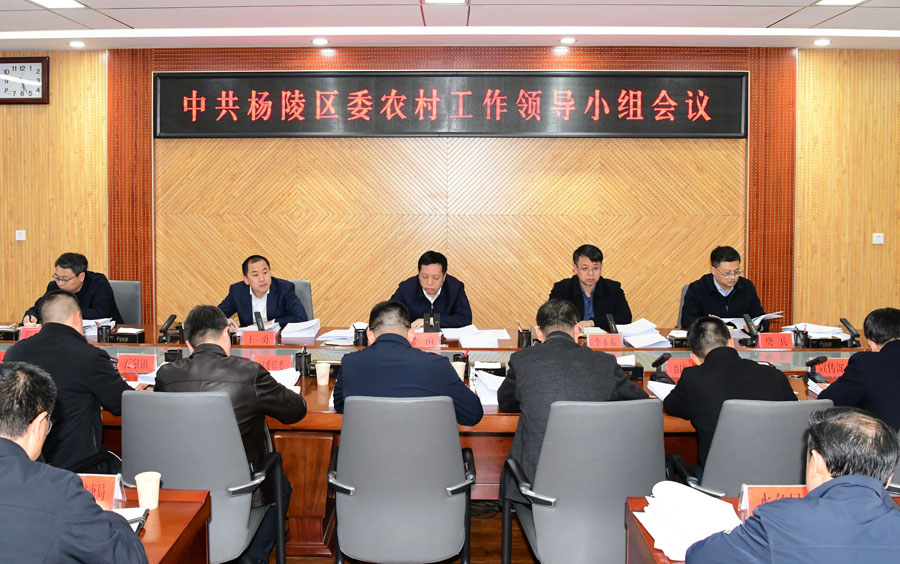 杨陵区委农村工作领导小组会议召开