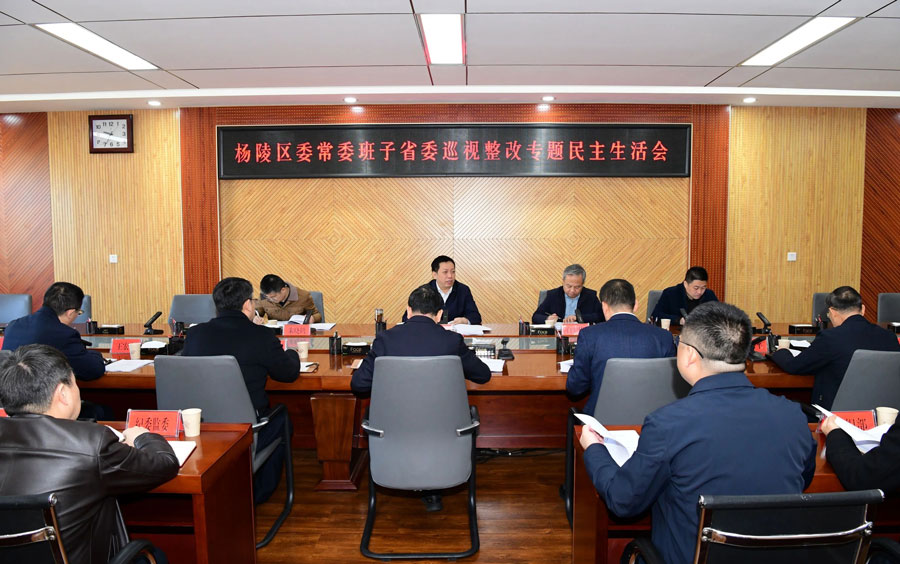 杨陵区委常委班子召开省委巡视整改专题民主生活会