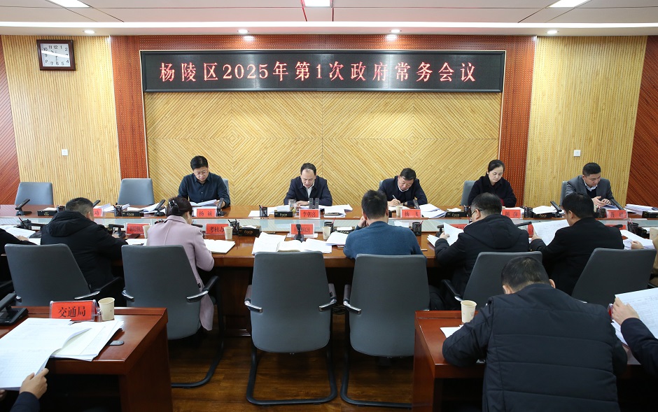 李朝喜主持召开区政府2025年第1次常务会议