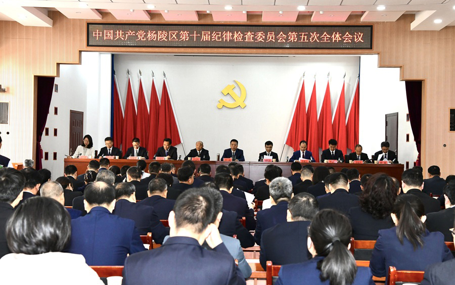 杨陵区召开第十届纪律检查委员会第五次全体会议